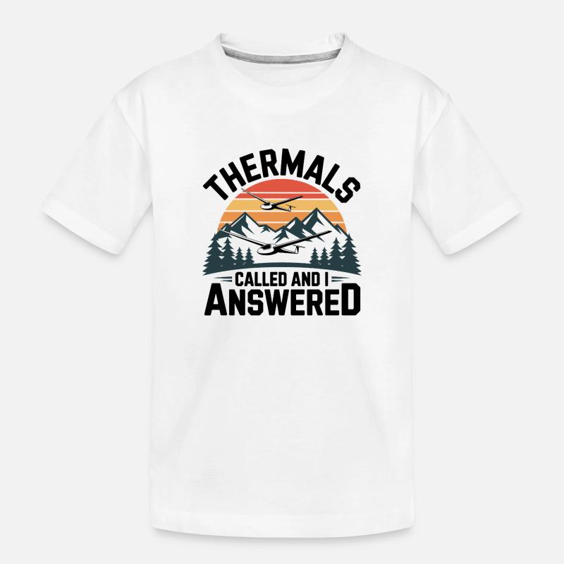 Les températures du planeur appellent, je réponds – planage - T-shirt bio Premium Enfant - blanc