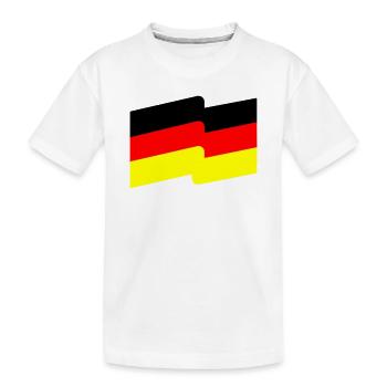 Flag - Kids' Premium Organic T-Shirt - white - Front