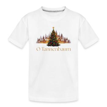 Tannenbaum - Kinder Premium Bio T-Shirt - Weiß - Vorne