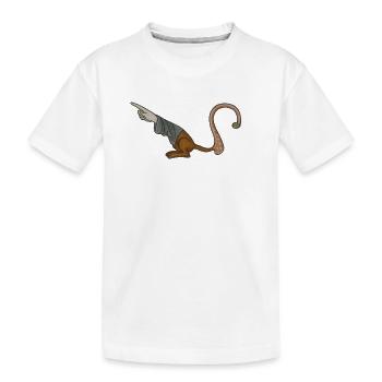 Mittelalterlicher Zeigefinger – MARGINALIA - Kinder Premium Bio T-Shirt - Weiß - Vorne