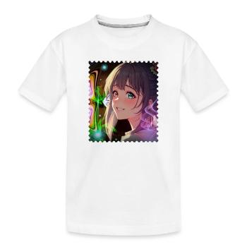 Magische Neontraumheldin - Kinder Premium Bio T-Shirt - Weiß - Vorne