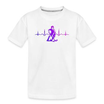 Conception vintage de floorball pour floorball - T-shirt bio Premium Enfant - blanc - Devant
