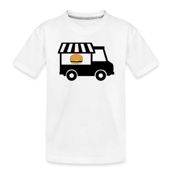 food truck de rue - T-shirt bio Premium Enfant - blanc - Devant