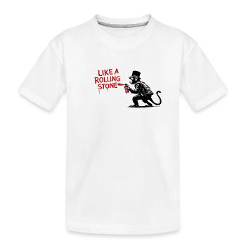 Comme un singe de Rolling Stone - T-shirt bio Premium Enfant - blanc - Devant