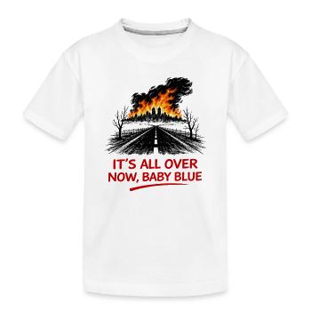 Flammen über Straßenallee - Kinder Premium Bio T-Shirt - Weiß - Vorne