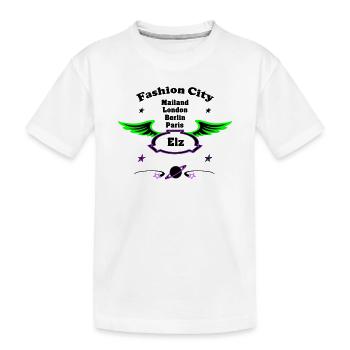 Fashion_City - T-shirt bio Premium Enfant - blanc - Devant