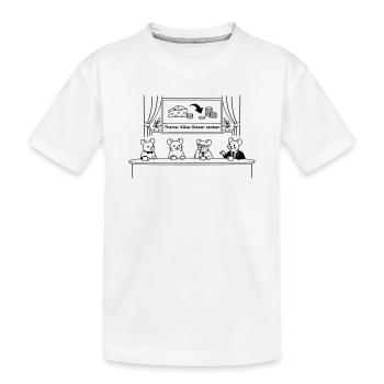 Réduction de la taxe sur le fromage souris - T-shirt bio Premium Enfant - blanc - Devant