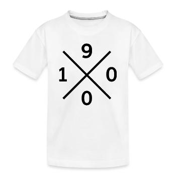 1900 Mönchengladbach Fan Shirt, Top, Socken - Kinder Premium Bio T-Shirt - Weiß - Vorne