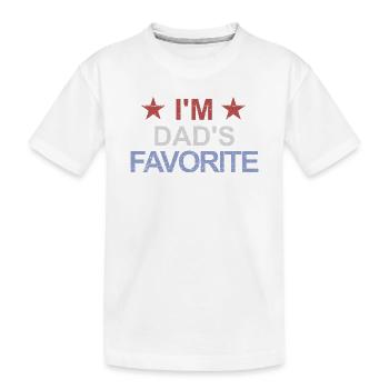 Lieblingskind Ich bin Papas Liebling Papas Lieblin - Kinder Premium Bio T-Shirt - Weiß - Vorne