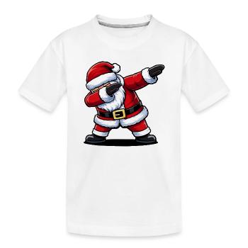 Das Weihnachtsmann-Maskottchen - Kinder Premium Bio T-Shirt - Weiß - Vorne