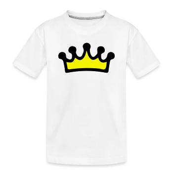 Crown Symbol - Kids' Premium Organic T-Shirt - white - Front
