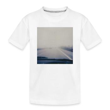 Travelling in grey - Kids' Premium Organic T-Shirt - white - Front