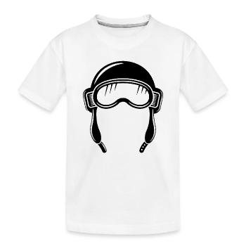 Cagoule d’aviateur - T-shirt bio Premium Enfant - blanc - Devant