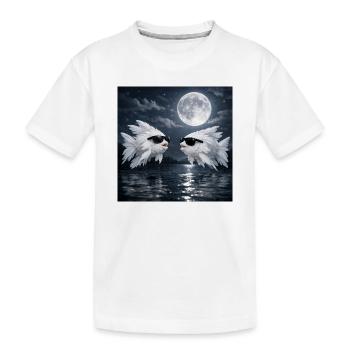 Federfisch - Kinder Premium Bio T-Shirt - Weiß - Vorne