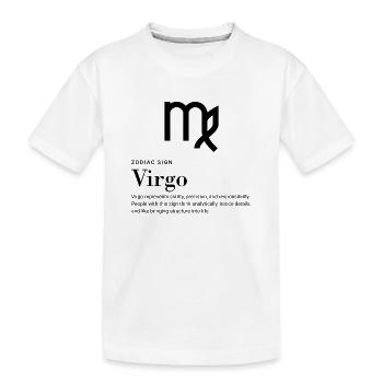 Virgo - Zodiac sign - Kinder Premium Bio T-Shirt - Weiß - Vorne