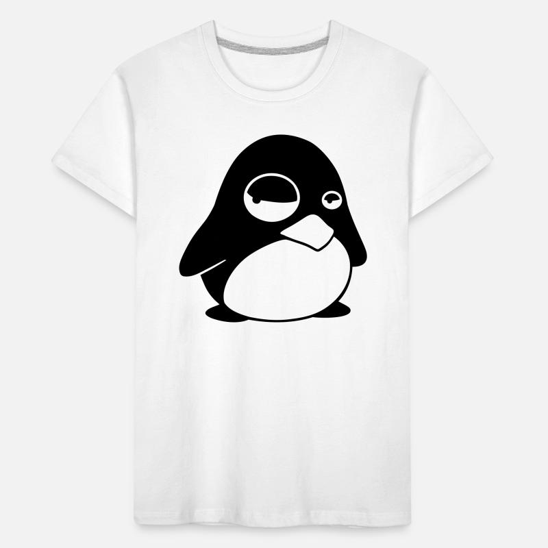 Grumpy Tux – Drôle de Penguin Linux pour les geeks T-shirt bio Premium Enfant