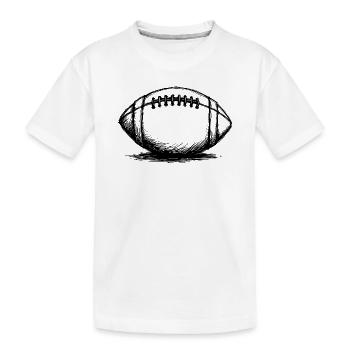 Vintage American Football Ball Sportsman - Kids' Premium Organic T-Shirt - white - Front
