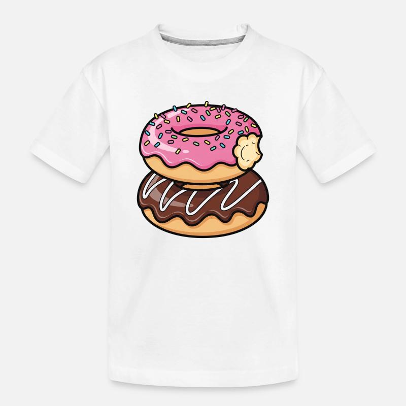 Sweet Stack Donuts Pop Art - Kinder Premium Bio T-Shirt - Weiß