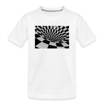 Tunnel Carreaux Noir et Blanc - T-shirt bio Premium Enfant - blanc - Devant