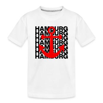 HAMBOURG ANKER, HAFEN, MOIN, ELBE, HAMBURGLIEBE - T-shirt bio Premium Enfant - blanc - Devant