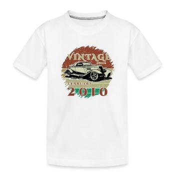 16. Geburtstag - Klassiker - Vintage since 02/2010 - Kinder Premium Bio T-Shirt - Weiß - Vorne