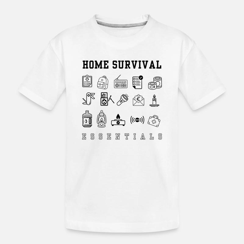 Plan d’urgence - apocalypse - T-shirt bio Premium Enfant - blanc
