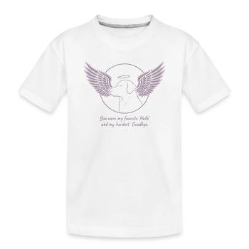Labrador Engel im Hundehimmel Trauer Abschied - Kinder Premium Bio T-Shirt - Weiß - Vorne