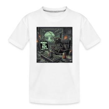 Postapokalyptischer Montag – Kakerlakenbüro-Krise - Kinder Premium Bio T-Shirt - Weiß - Vorne