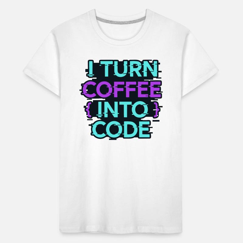 Je transforme le café en code T-shirt bio Premium Enfant
