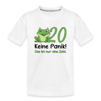 20 Geburtstag Design – Keine Panik! - Kinder Premium Bio T-Shirt - Weiß - Vorne