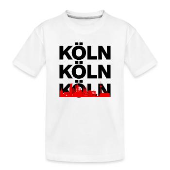 COLOGNE SKYLINE – DOM POWER ! - T-shirt bio Premium Enfant - blanc - Devant