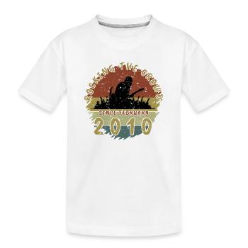 16. Geburtstag Rocking the crowd GIT 02/2010 - Kinder Premium Bio T-Shirt - Weiß - Vorne