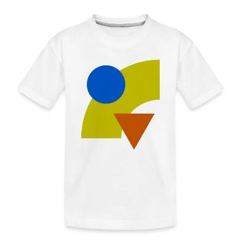 Constellation géométrique des couleurs - T-shirt bio Premium Enfant - blanc - Devant