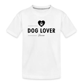 Hundeliebhaber (Schwarz) - Kinder Premium Bio T-Shirt - Weiß - Vorne