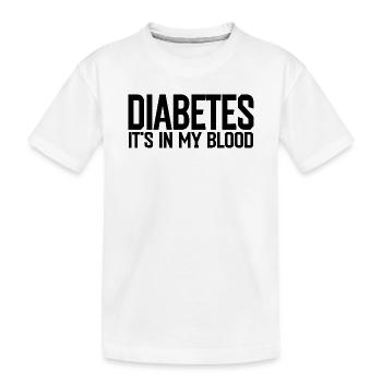 Diabète - T-shirt bio Premium Enfant - blanc - Devant