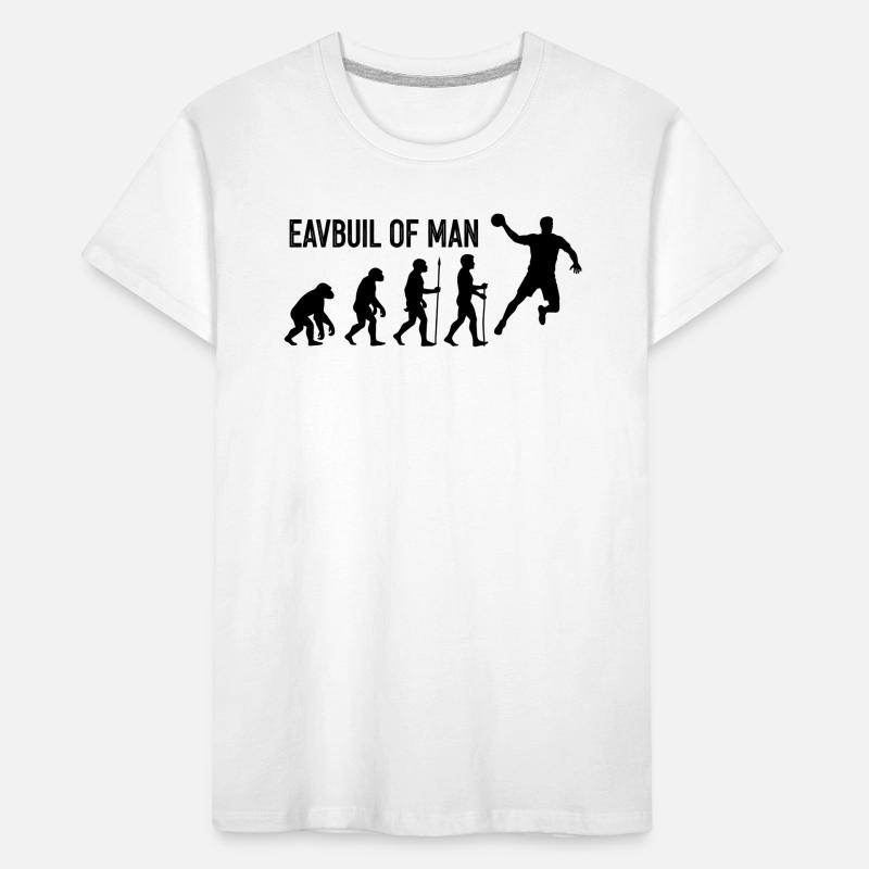 Evolution des Menschen Sprung Kinder Premium Bio T-Shirt