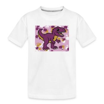 Allosaurus Dino - Kids' Premium Organic T-Shirt - white - Front