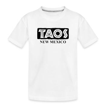 Taos - Nouveau-Mexique - États-Unis d’Amérique - T-shirt bio Premium Enfant - blanc - Devant