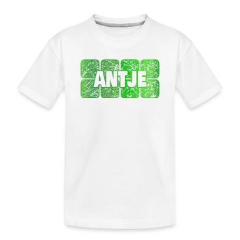 Antje - Kinder Premium Bio T-Shirt - Weiß - Vorne
