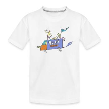 Bert_Express - Kids' Premium Organic T-Shirt - white - Front