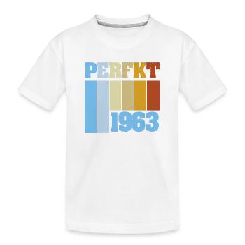 Einzigartig 1963 - Kinder Premium Bio T-Shirt - Weiß - Vorne