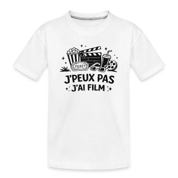 Ich kann keinen Film haben – Humor Kino Kino Kino Kino - Kinder Premium Bio T-Shirt - Weiß - Vorne