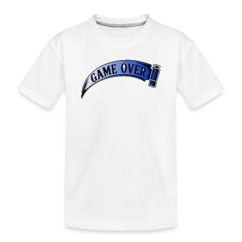 Game Over Bannière Retro Arcade - T-shirt bio Premium Enfant - blanc - Devant