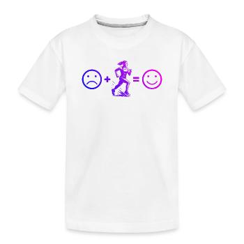 Conception de la course à puissance de course - T-shirt bio Premium Enfant - blanc - Devant