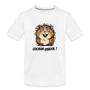 COCHON DINGUE ! - T-shirt bio Premium Enfant - blanc - Devant