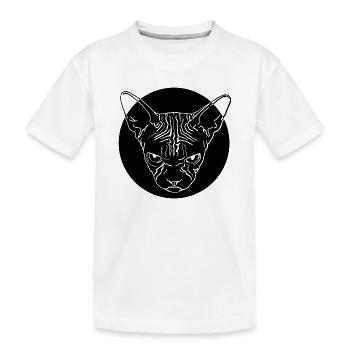 Tête de sphinx - T-shirt bio Premium Enfant - blanc - Devant