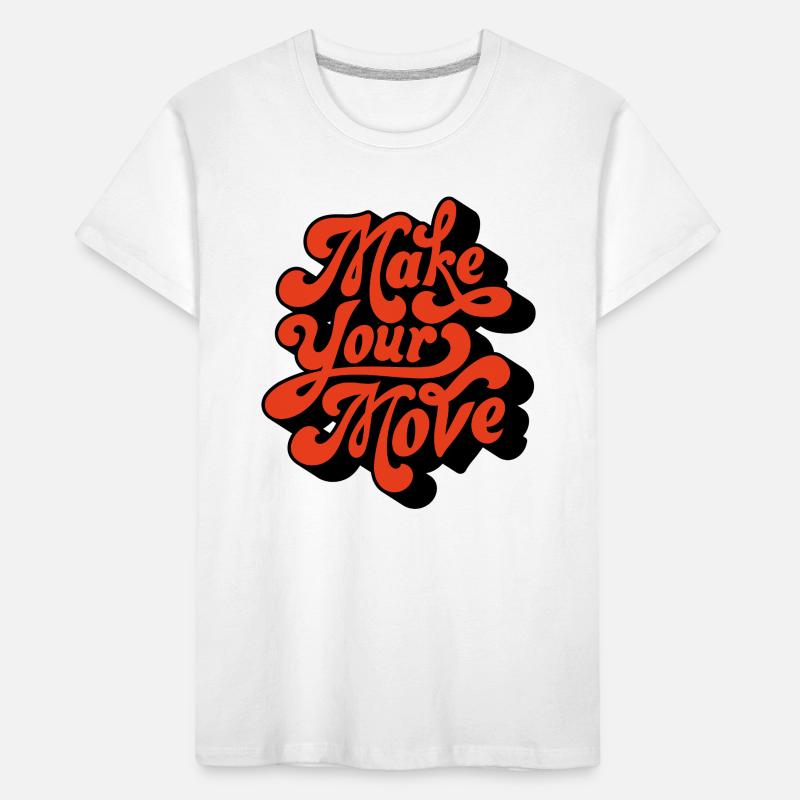 Make Your Move Retro Script Kids' Premium Organic T-Shirt