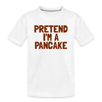 Stell dir vor, ich bin ein Pfannkuchenfrühstück Ha - Kinder Premium Bio T-Shirt - Weiß - Vorne