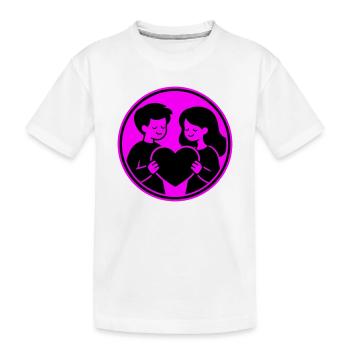 Relation de couple - T-shirt bio Premium Enfant - blanc - Devant