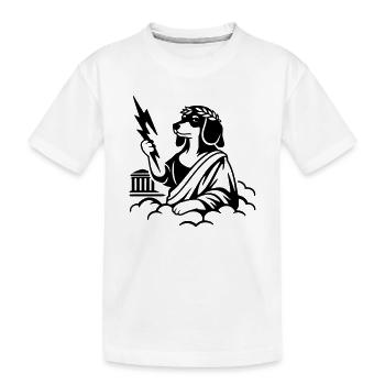 Zeus Wursto's Dachshund - Kids' Premium Organic T-Shirt - white - Front